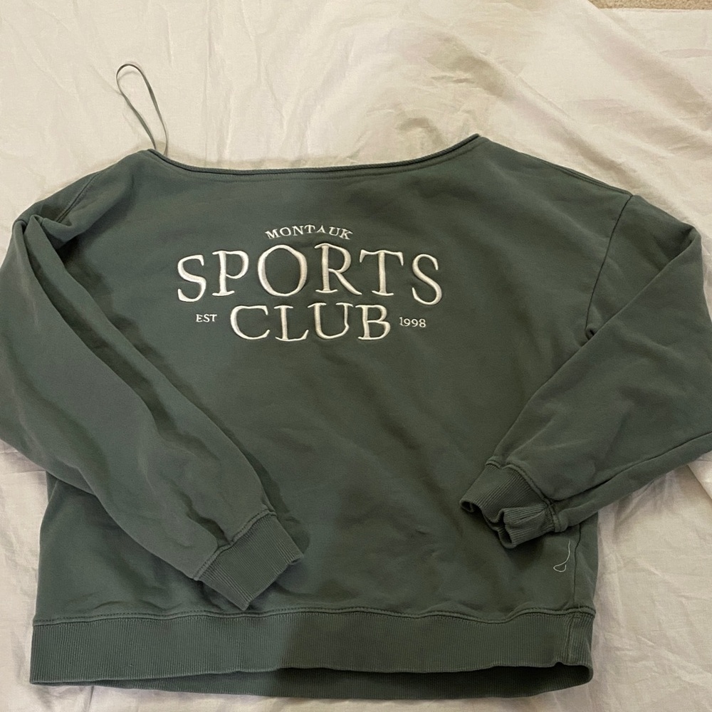 Green Montauk Sports Club Sweatshirt garage NWOT